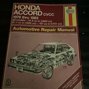 Haynes Honda Accord CVCC 1976-83 all models automotive repair manual 42010 (351)